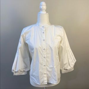 Puff Sleeve Button Down Shirt
